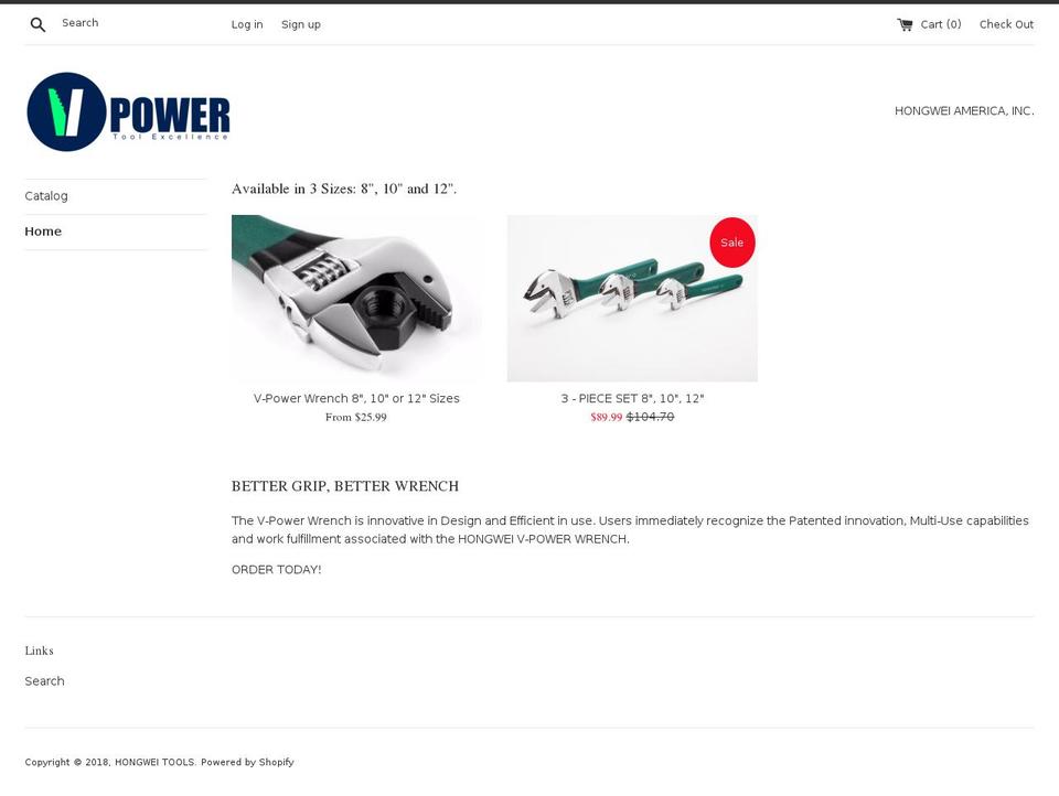 hongweitools.com — Shopify storefront screenshot