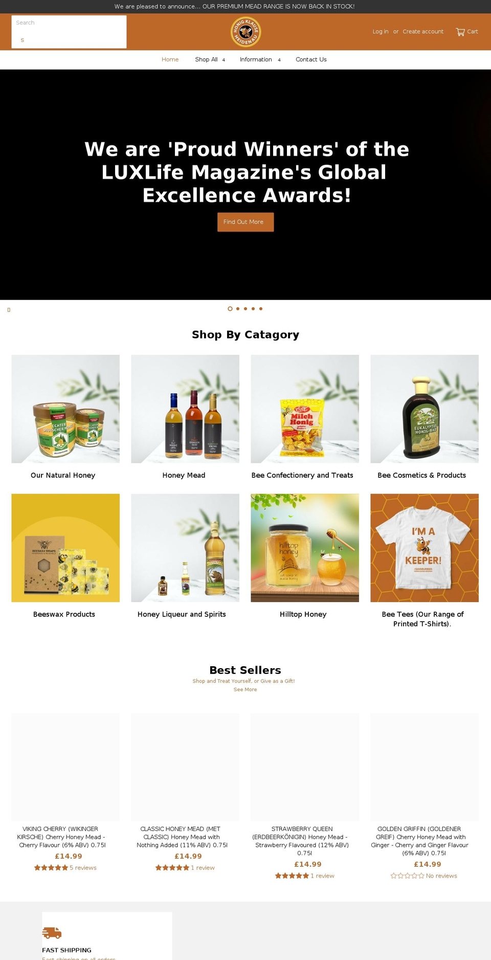 honig-klause-heidenau.com shopify website screenshot