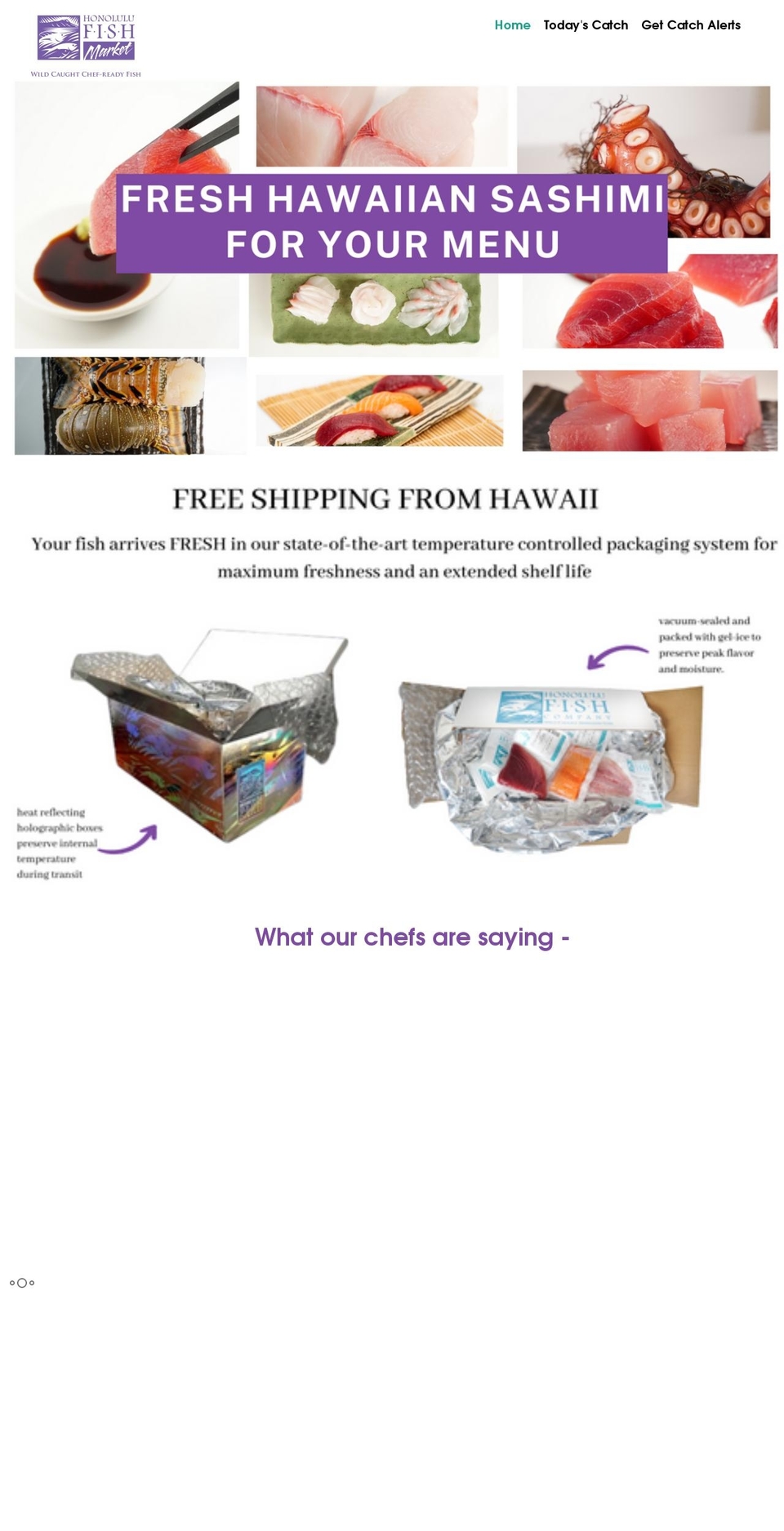 honolulufishmarket.com shopify website screenshot