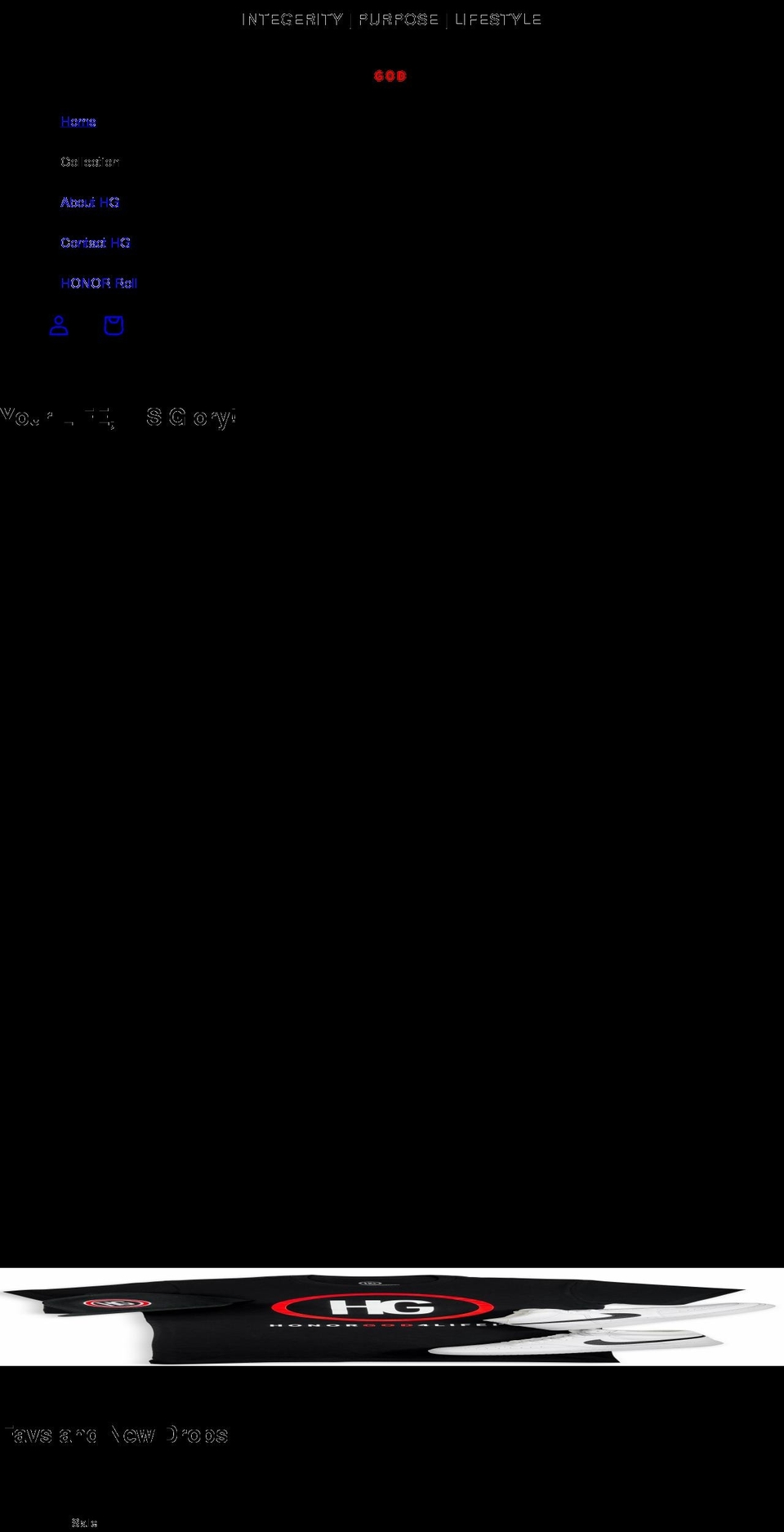 honorgod4life.com shopify website screenshot