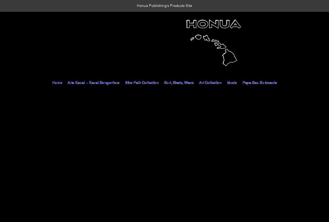 honua-publishing.myshopify.com shopify website screenshot