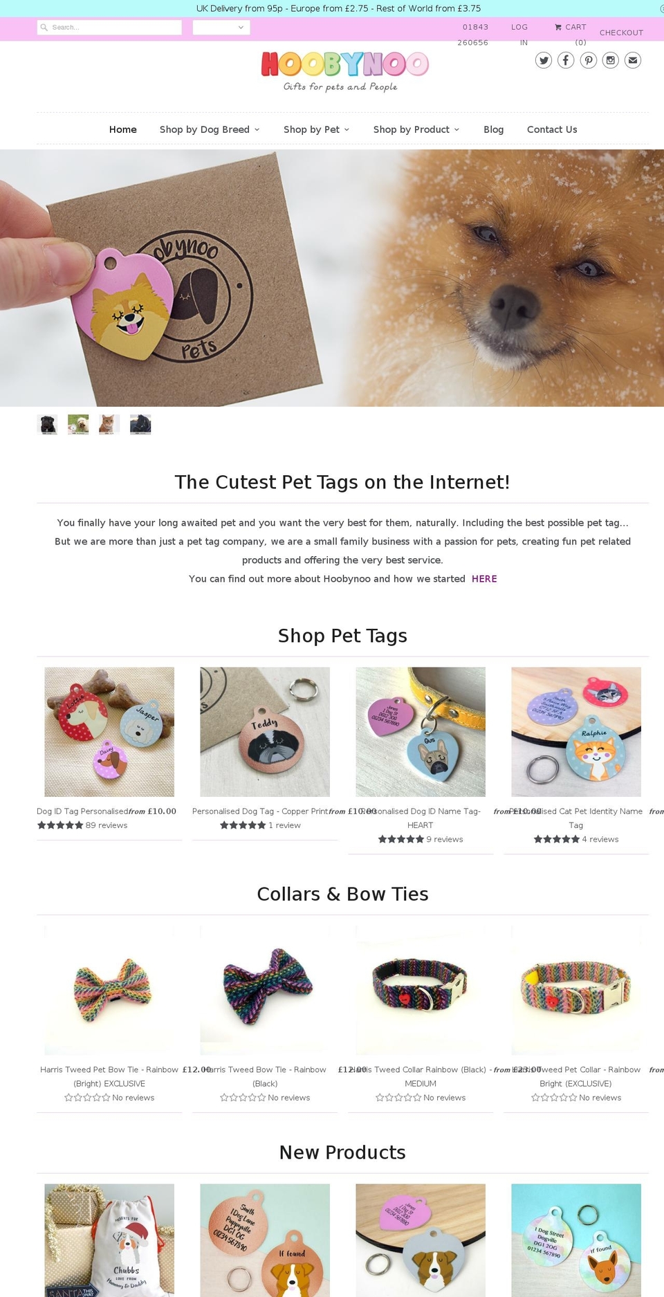 hoobynoo.co.uk shopify website screenshot