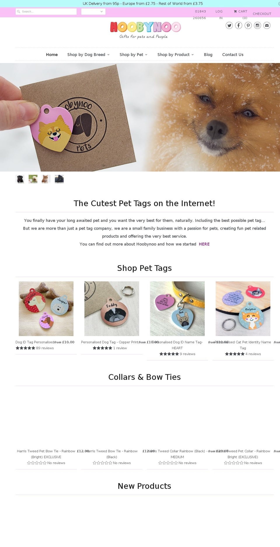 hoobynooworld.co.uk shopify website screenshot