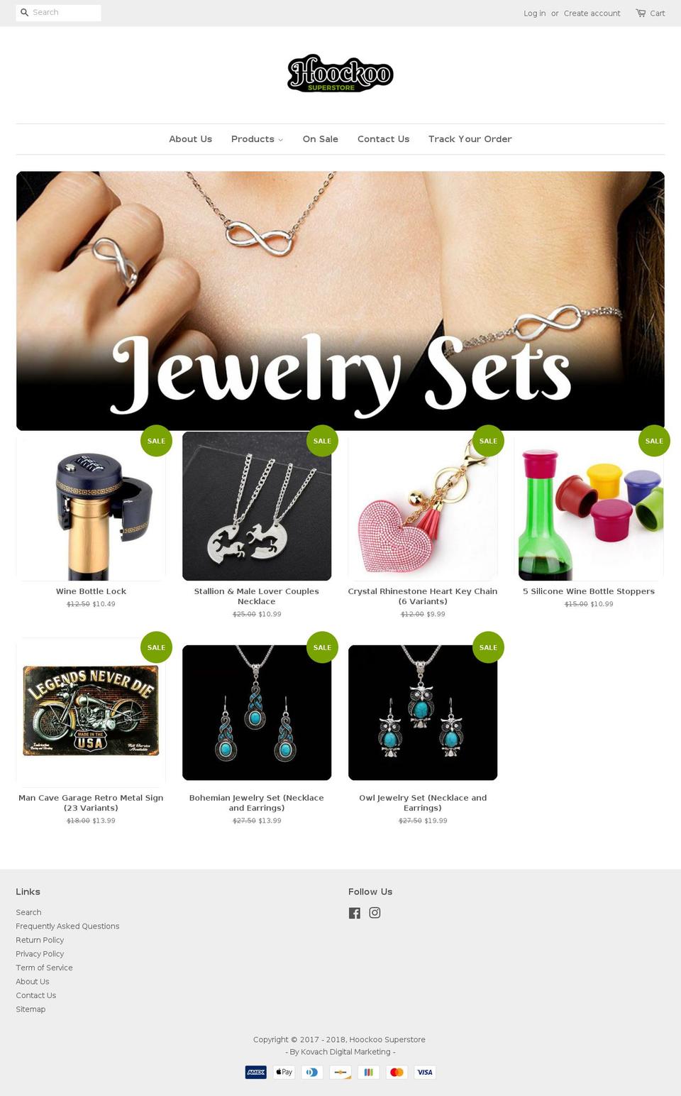 hoockoo.com shopify website screenshot