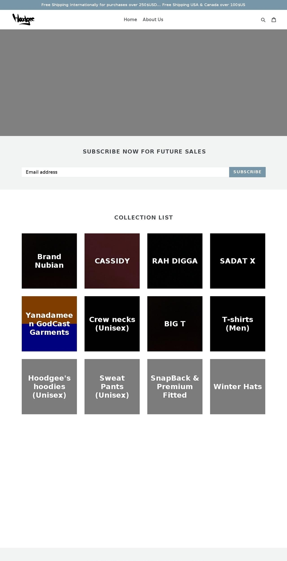 hoodgee.com — Shopify storefront screenshot