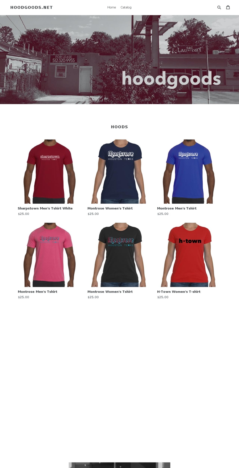 hoodgoods.net shopify website screenshot