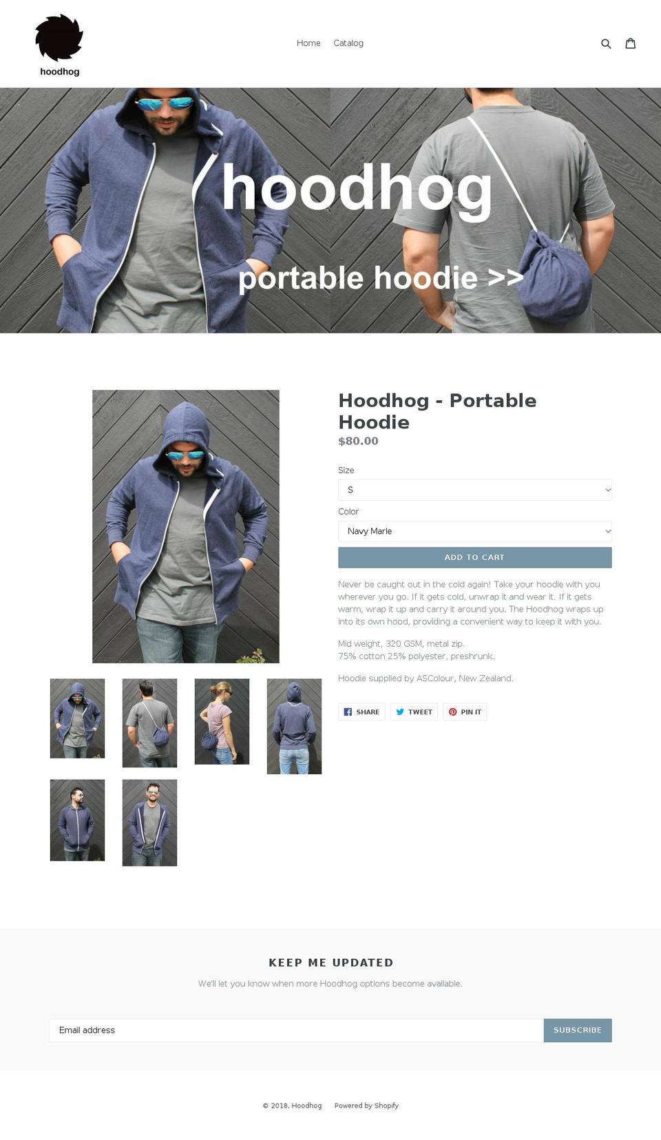 hoodhog.com — Shopify storefront screenshot