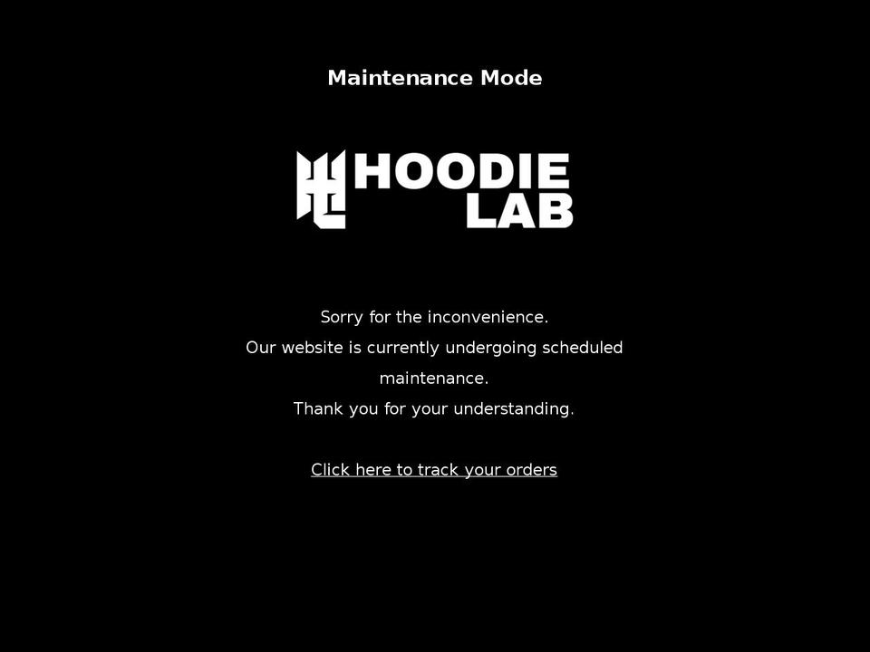 hoodielab.com shopify website screenshot