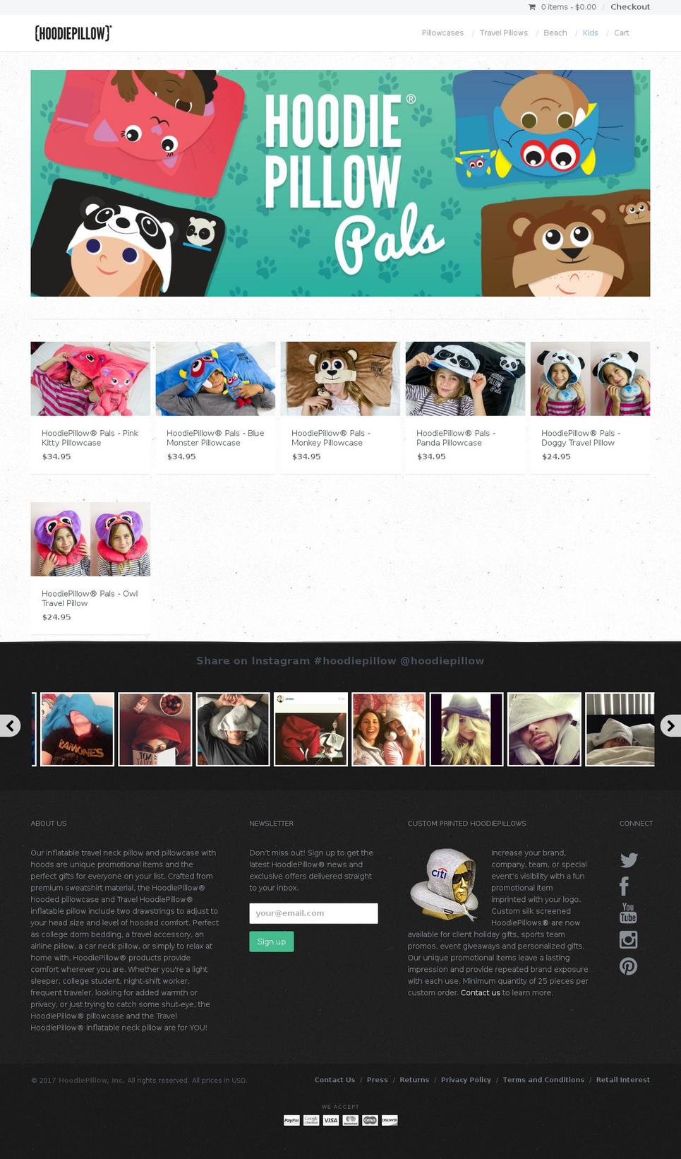 Copy of Providence Shopify theme site example hoodiepillowpals.net