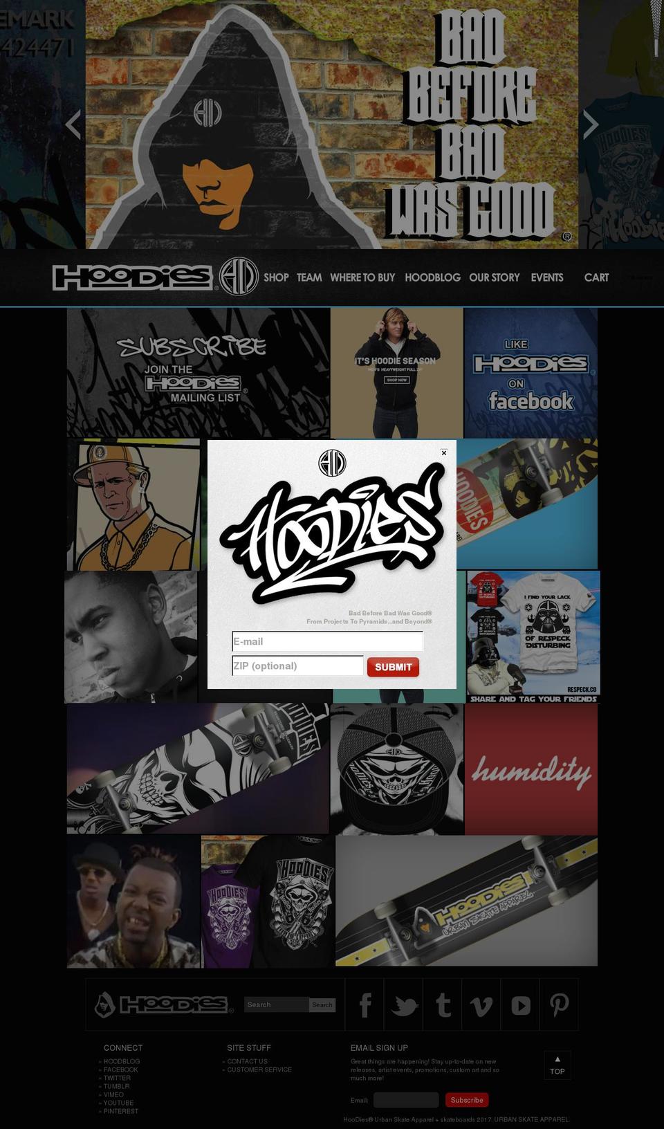hoodies.com shopify website screenshot