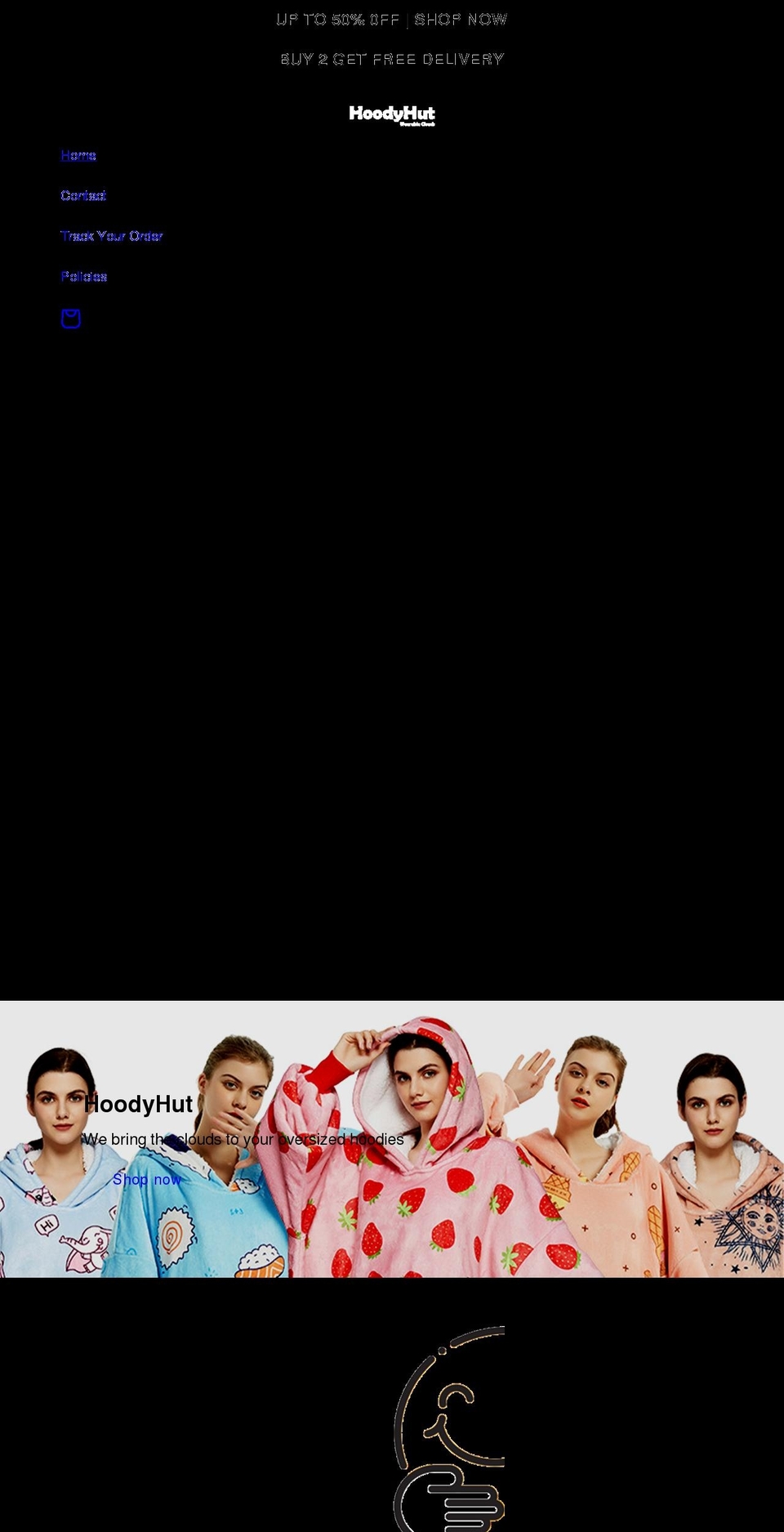 hoodyhut.com shopify website screenshot