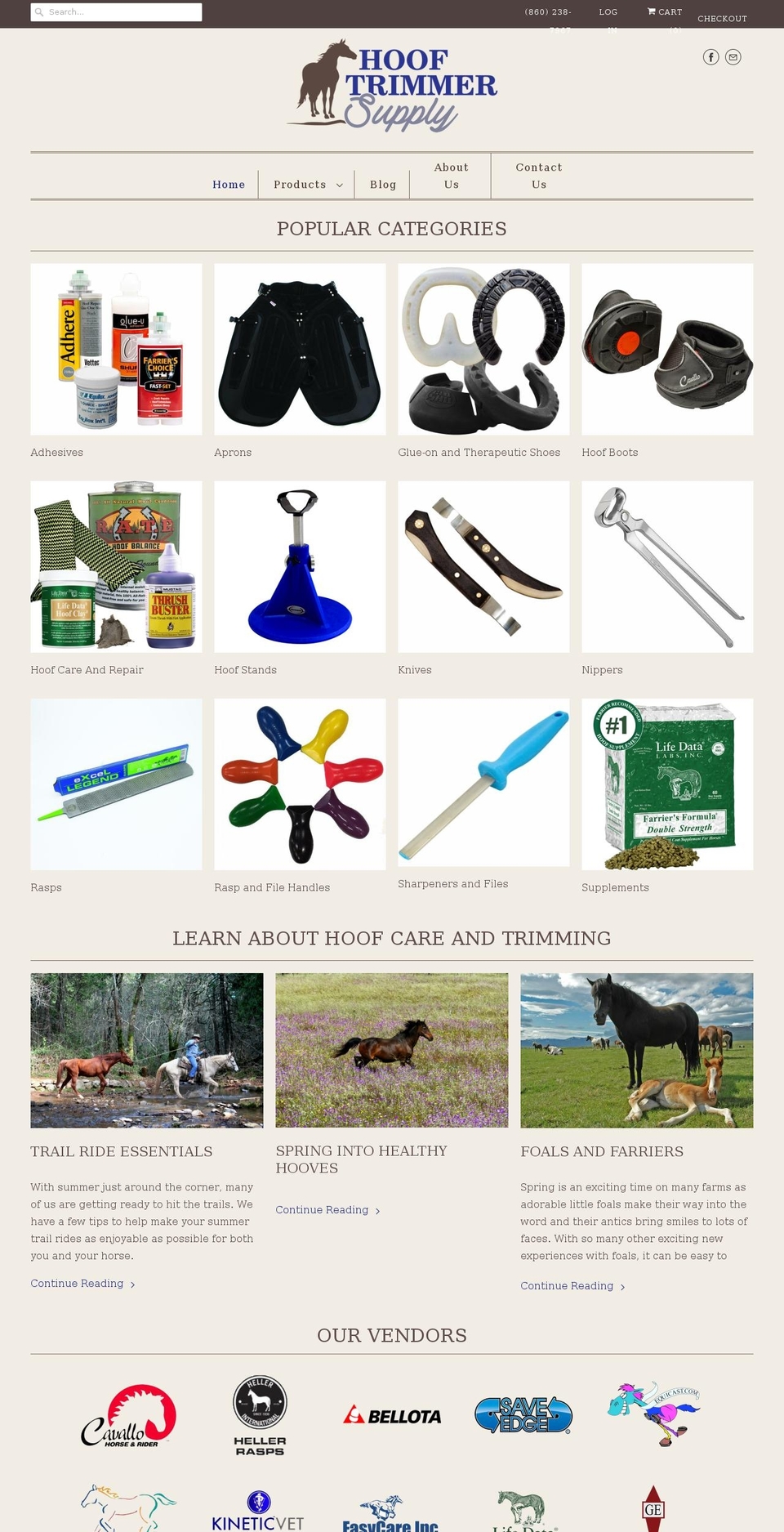 hooftrimmersupply.com shopify website screenshot