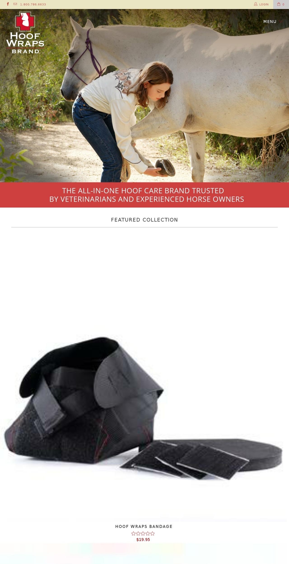 hoofwraps.com shopify website screenshot