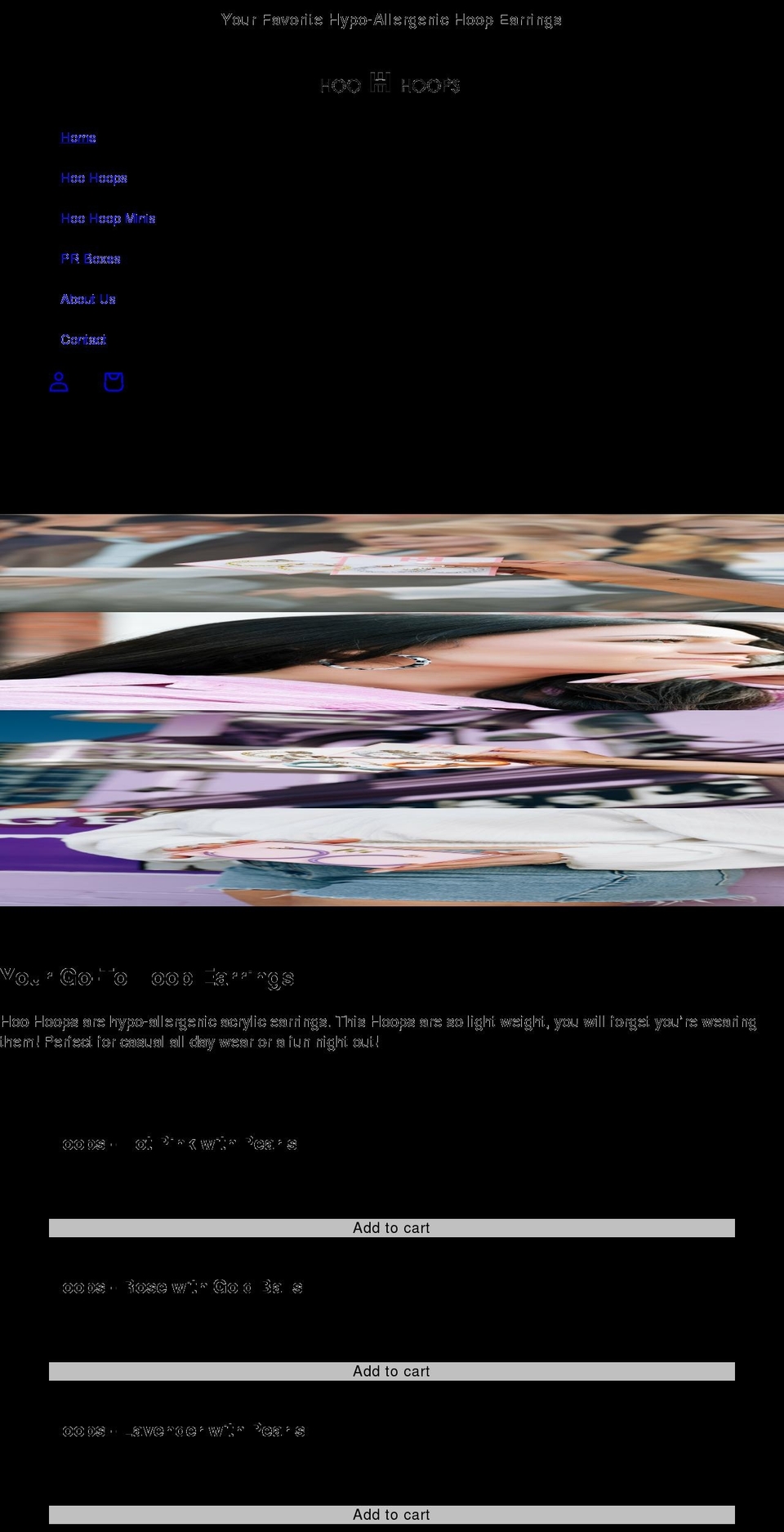hoohoops.com shopify website screenshot