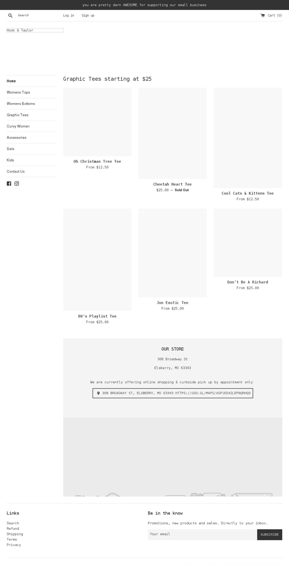 hook-taylor.com — Shopify storefront screenshot