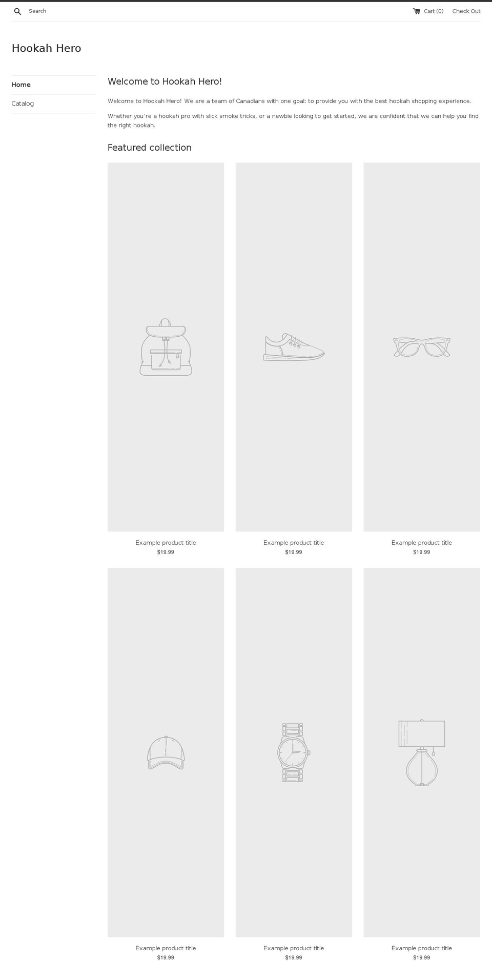 hookah-hero.com — Shopify storefront screenshot