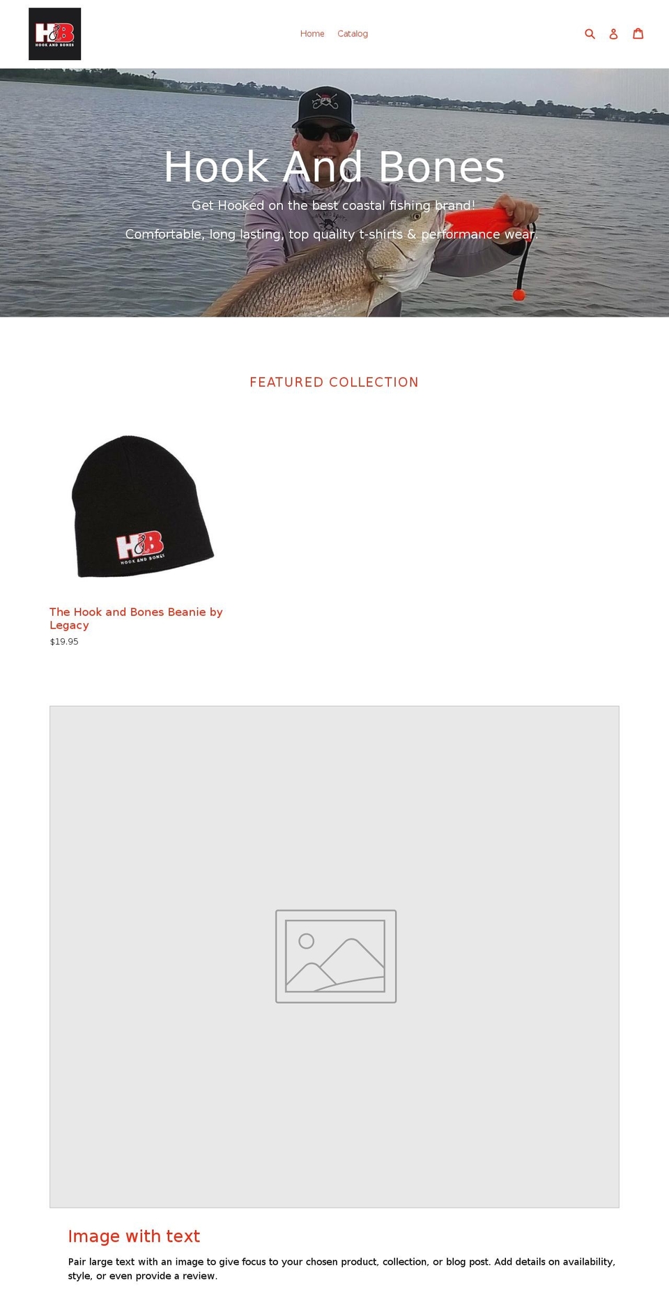hookandbones.com shopify website screenshot