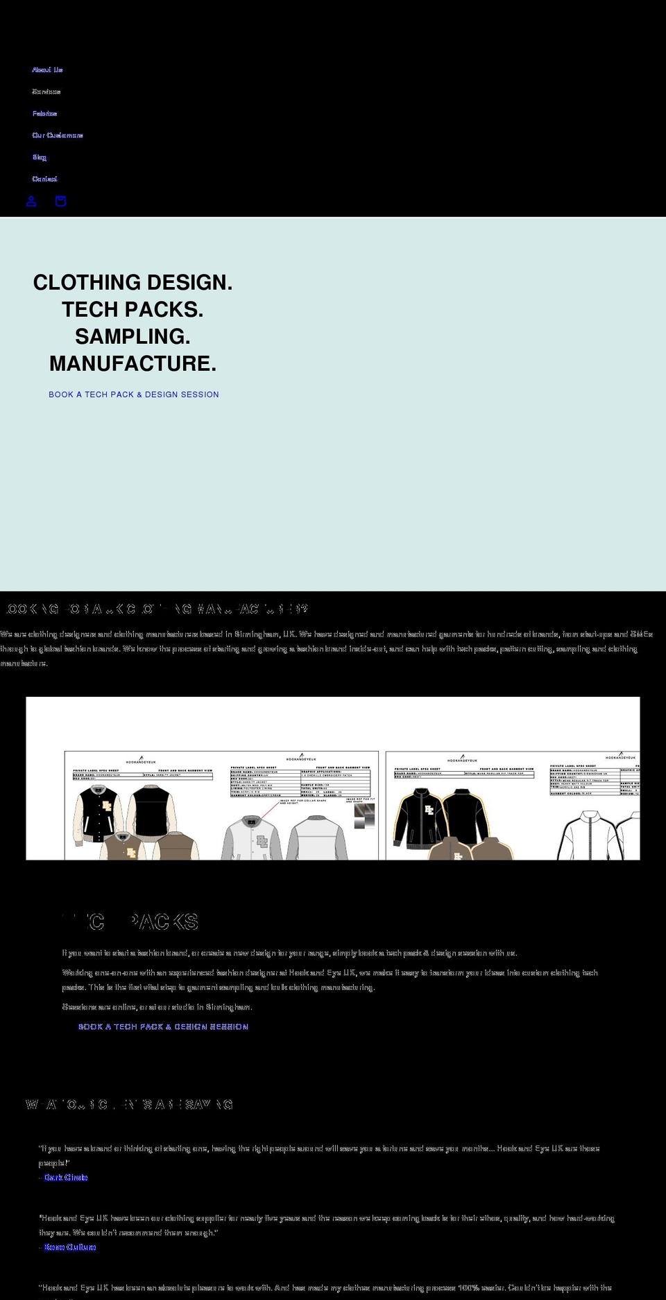 hookandeyeuk.com shopify website screenshot