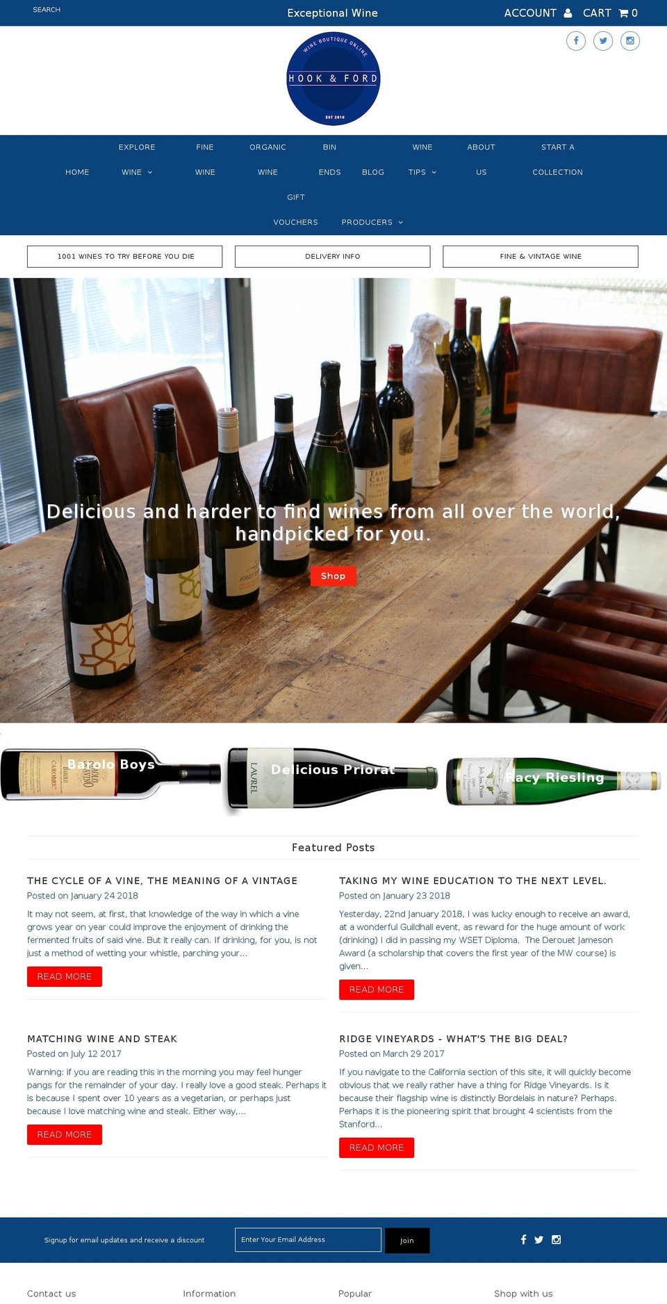 hookandford.com — Shopify storefront screenshot