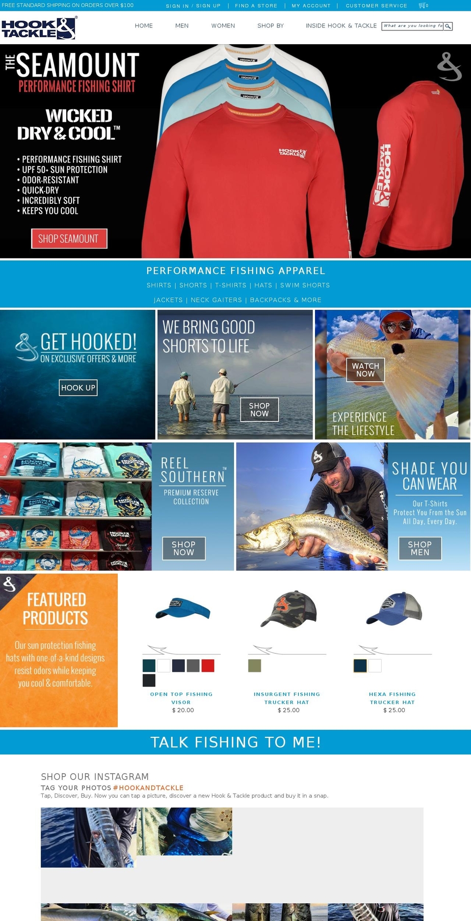 HT2016.1 New 22nd. March Shopify theme site example hookandtackle.com