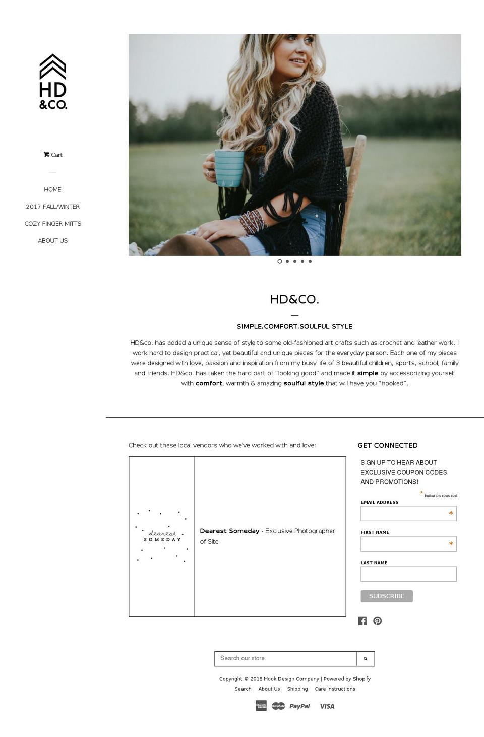hookdesigncompany.ca shopify website screenshot