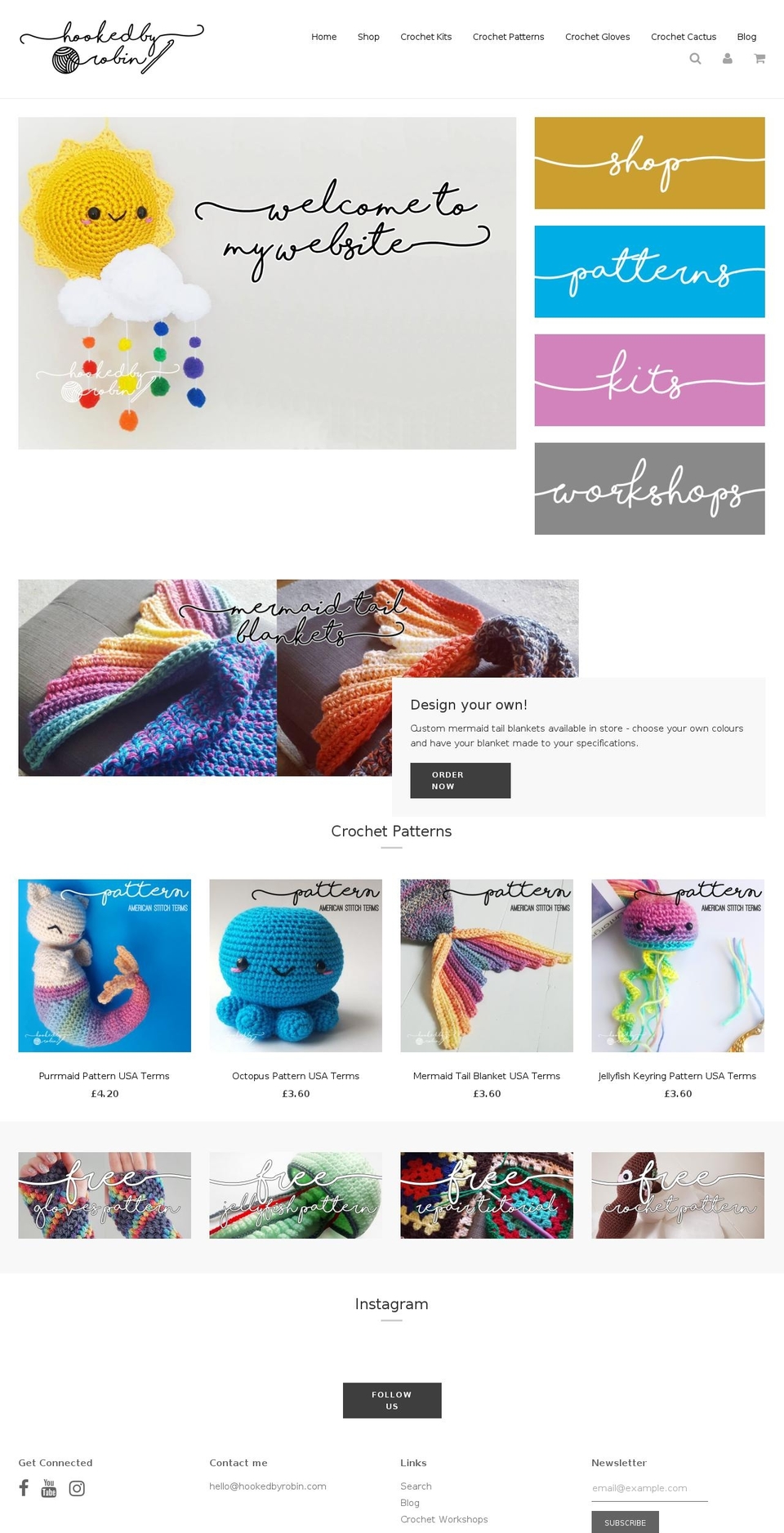 hookedbyrobin.com — Shopify storefront screenshot