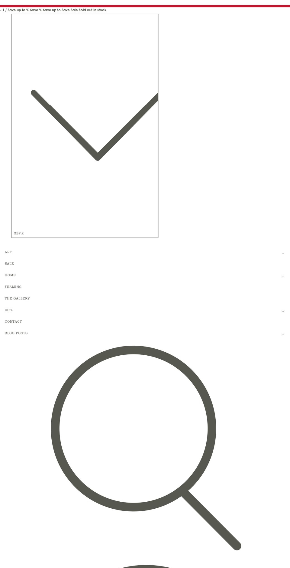 hookedgallery.com shopify website screenshot