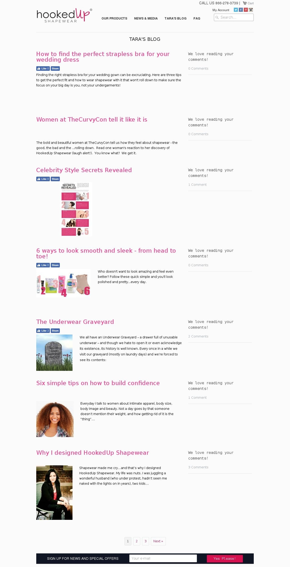 03-30 Shopify theme site example hookedupshapewearblog.com