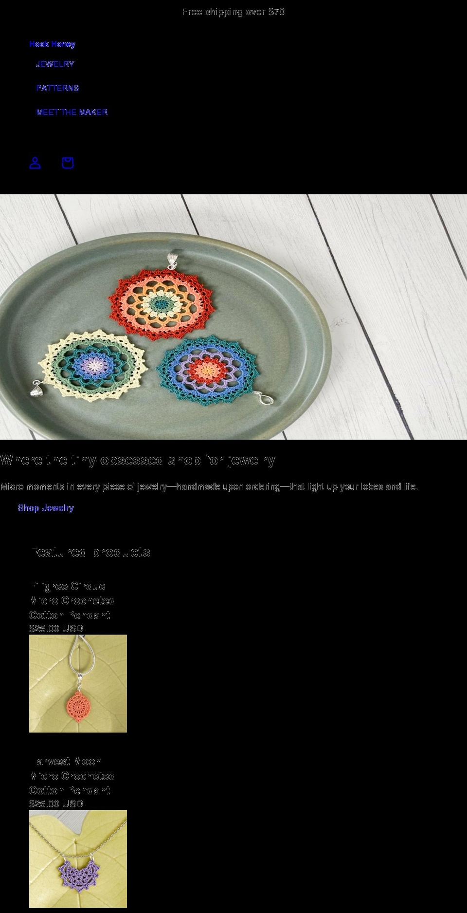 hookhoney.com shopify website screenshot