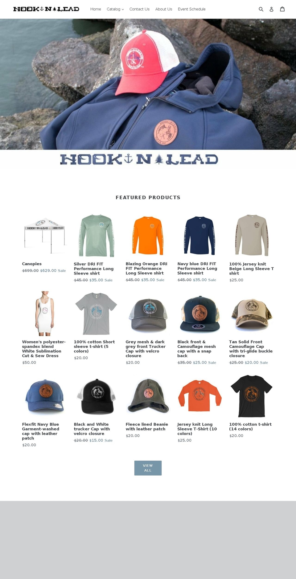 hooknlead.com shopify website screenshot