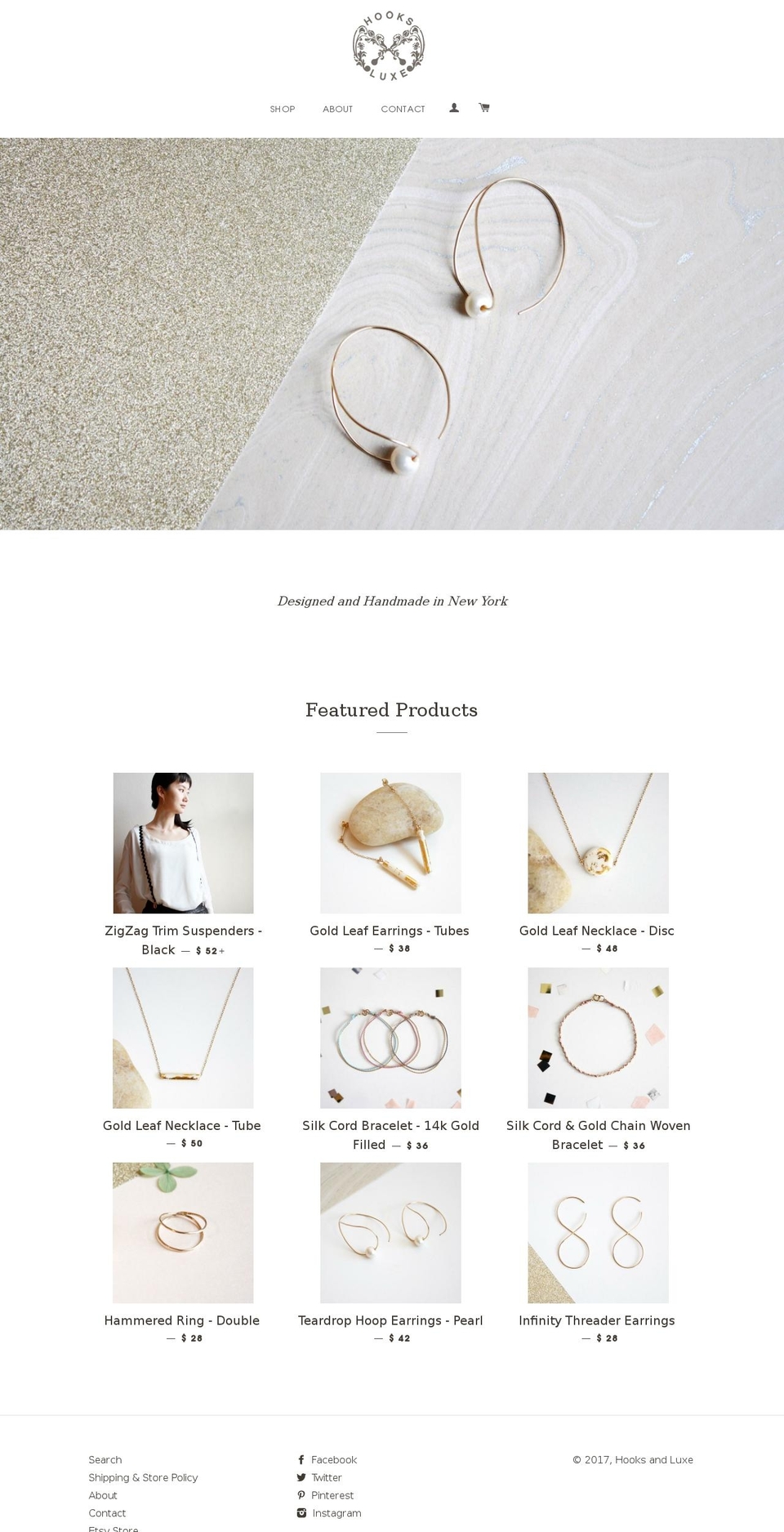hooksandluxe.com shopify website screenshot