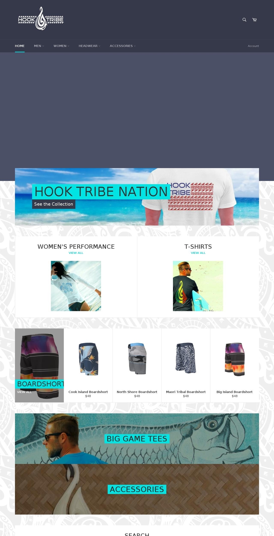 hooktribe.com shopify website screenshot