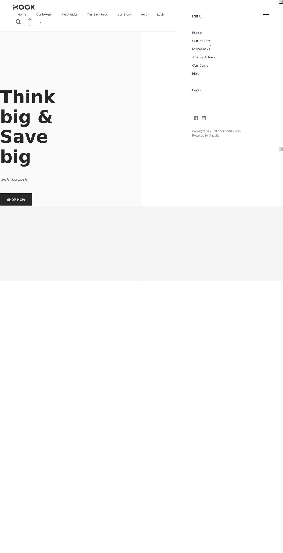 hookundies.com shopify website screenshot