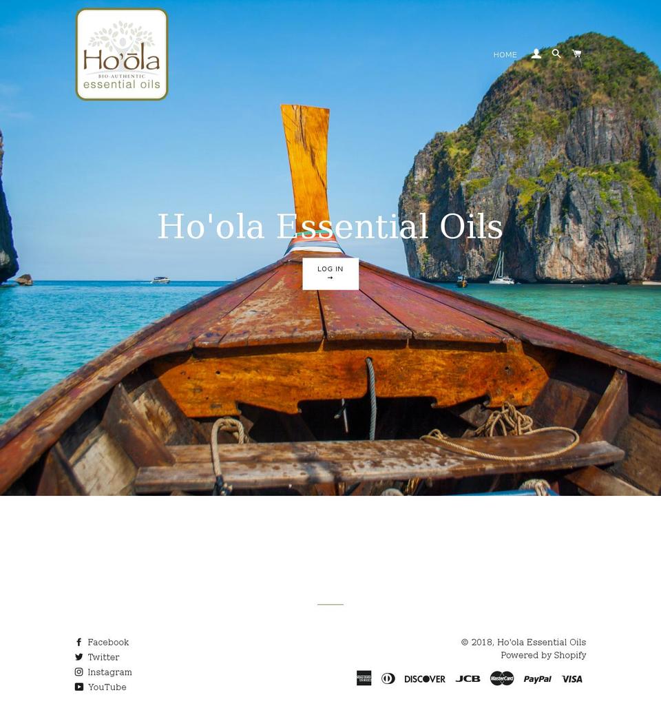 hoolaessentialoils.net shopify website screenshot