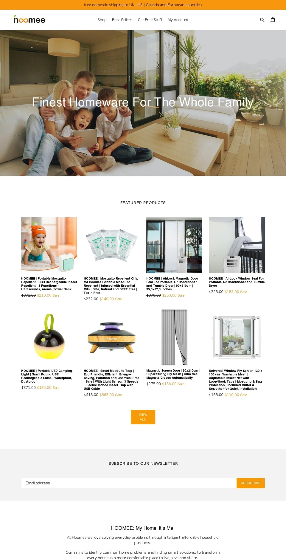 hoomee.com — Shopify storefront screenshot