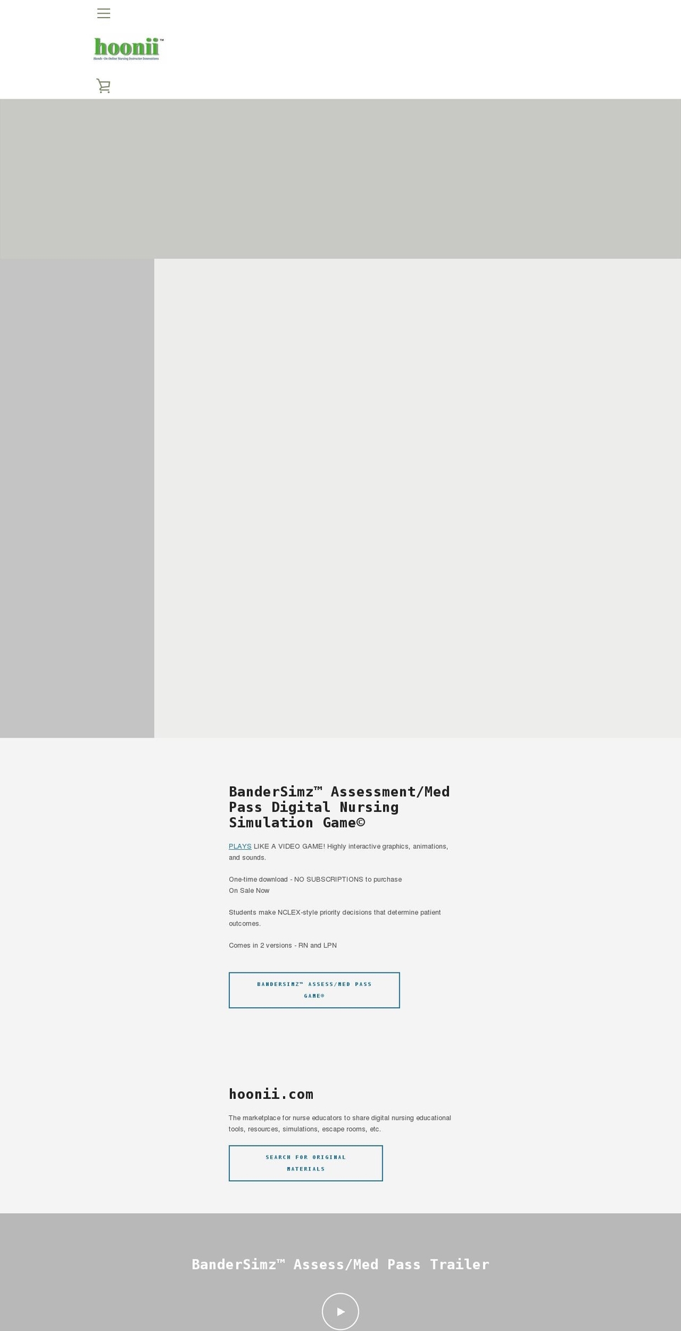 hoonii.com shopify website screenshot