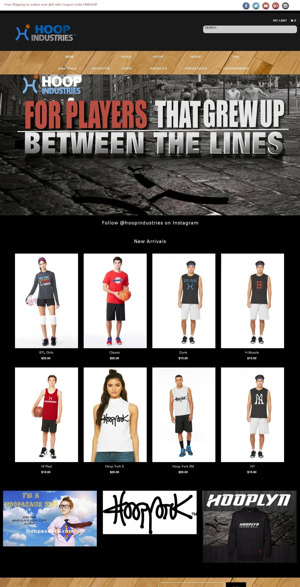 hoopindustries.com — Shopify storefront screenshot