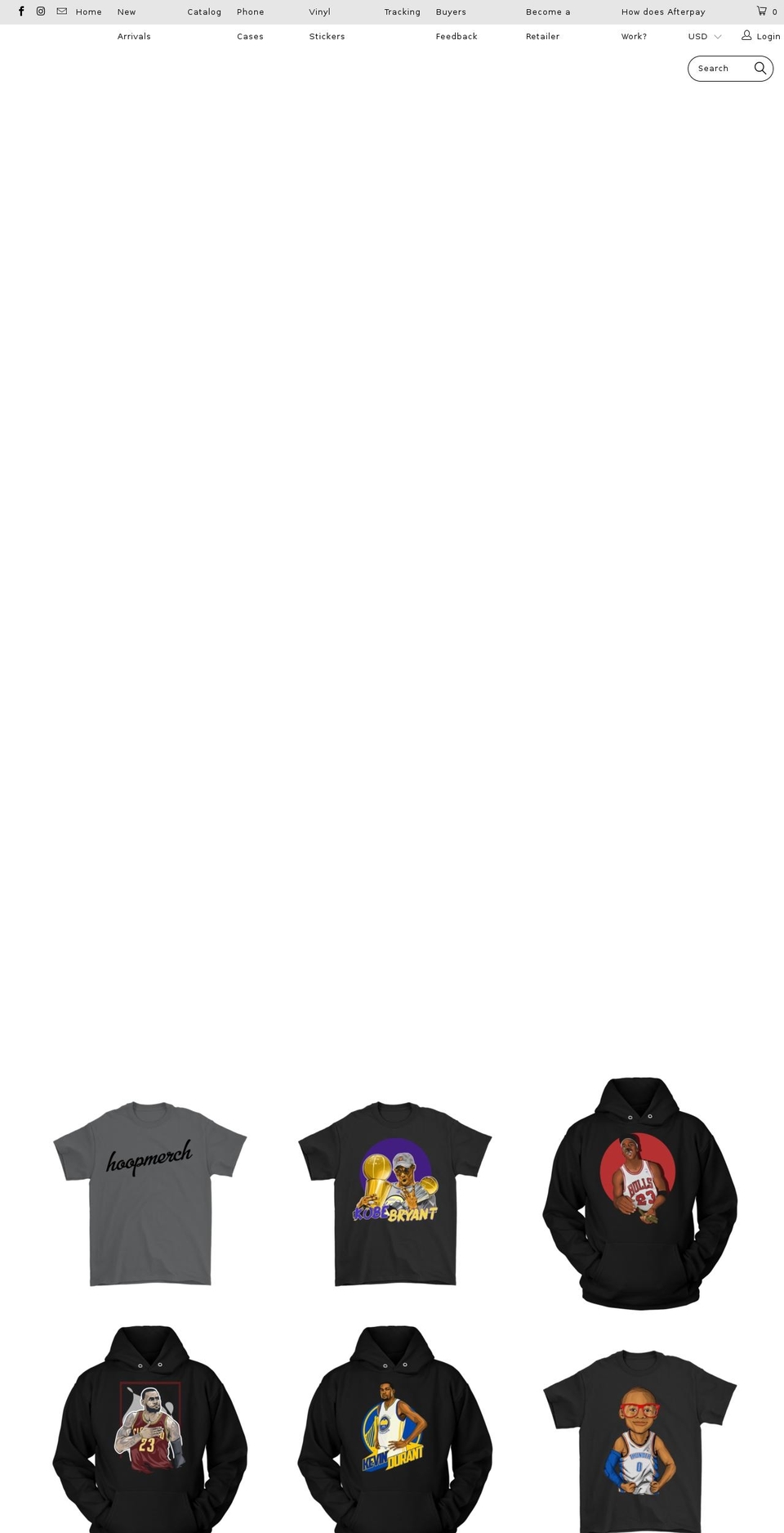 hoopmerch.com — Shopify storefront screenshot