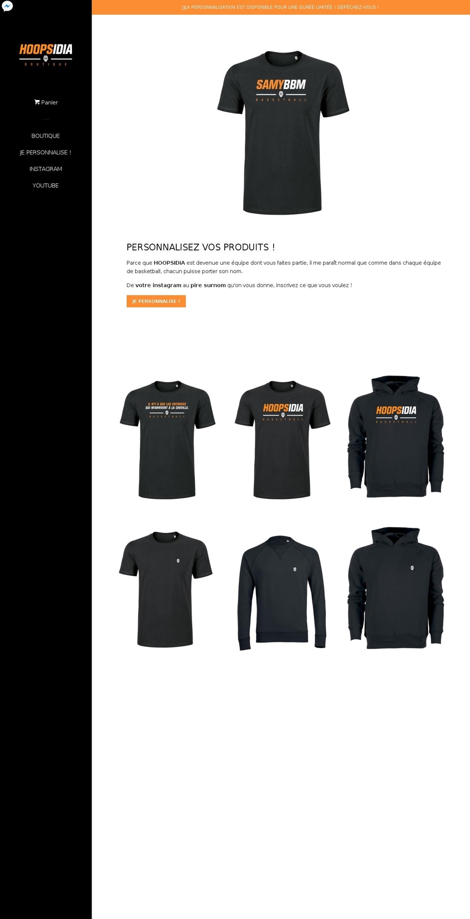 hoopsidia.com shopify website screenshot