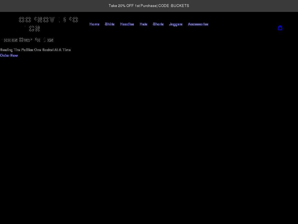 hoopsoverpolitics.com shopify website screenshot