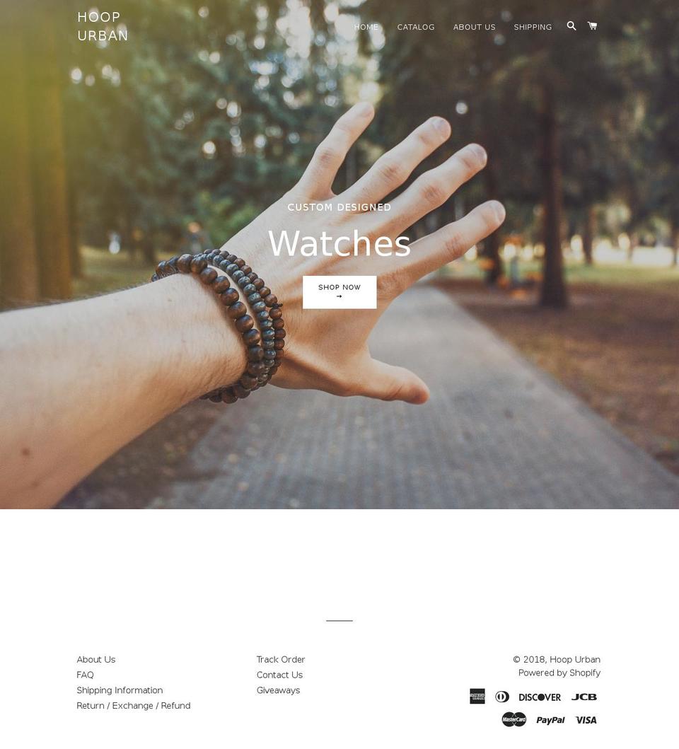 hoopurban.com — Shopify storefront screenshot