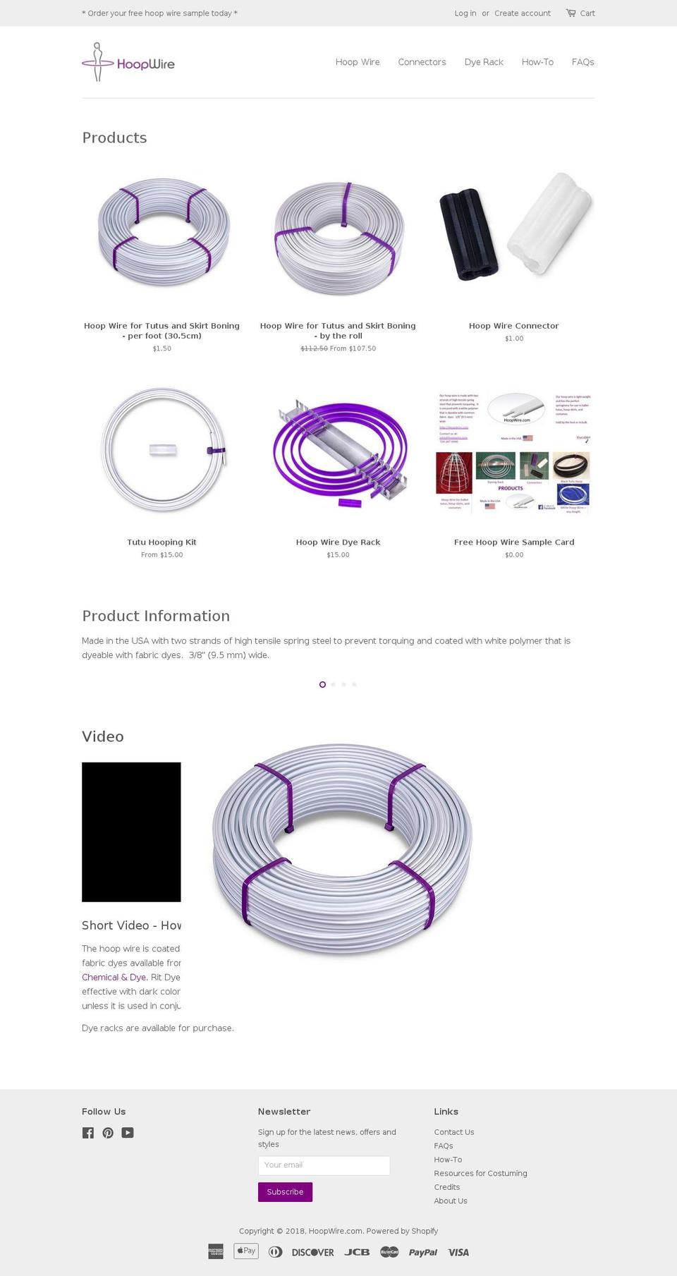 GJ 2nd Edit of Minimal - HC - 12 Apr '18 Shopify theme site example hoopwires.com