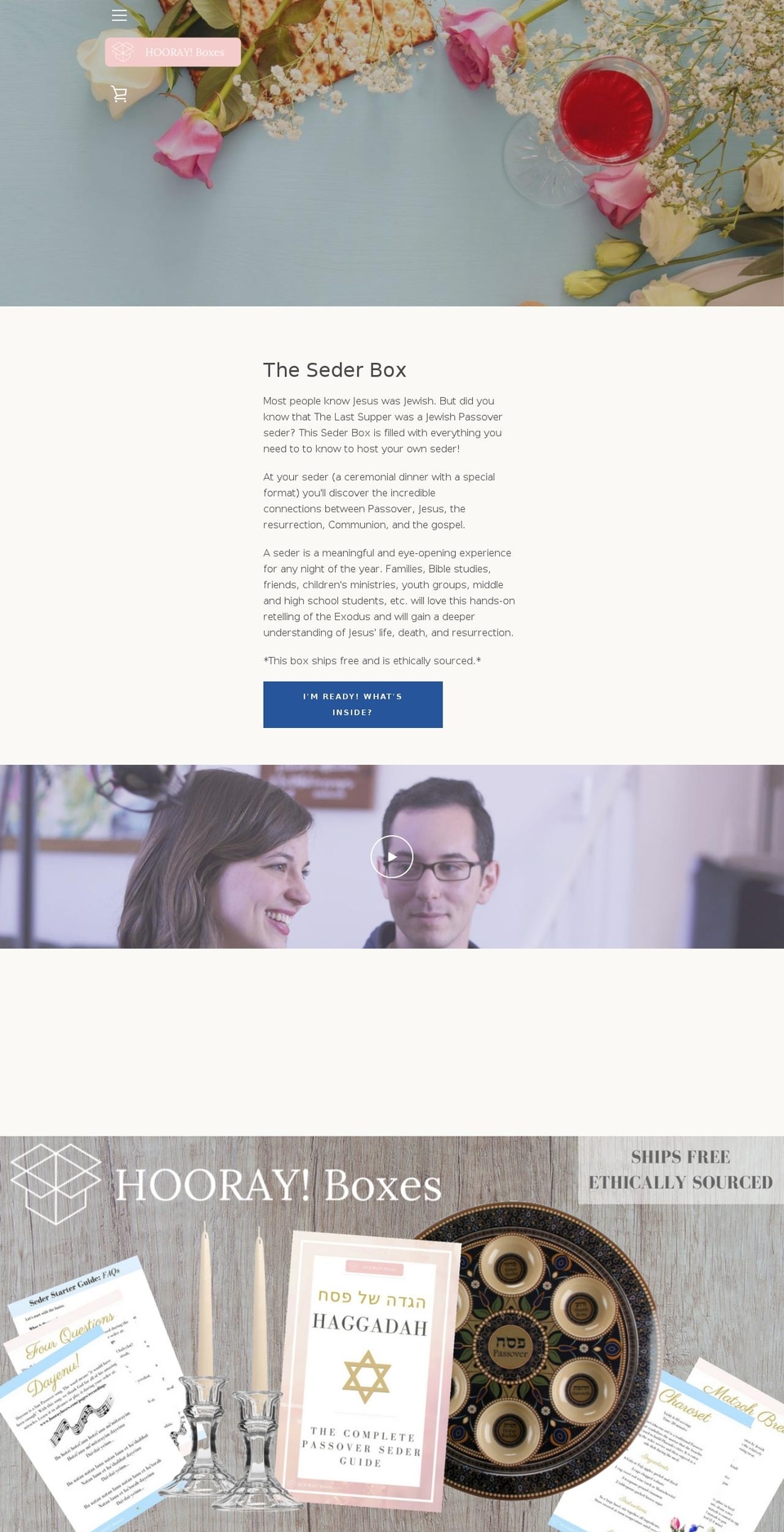 hoorayboxes.com — Shopify storefront screenshot