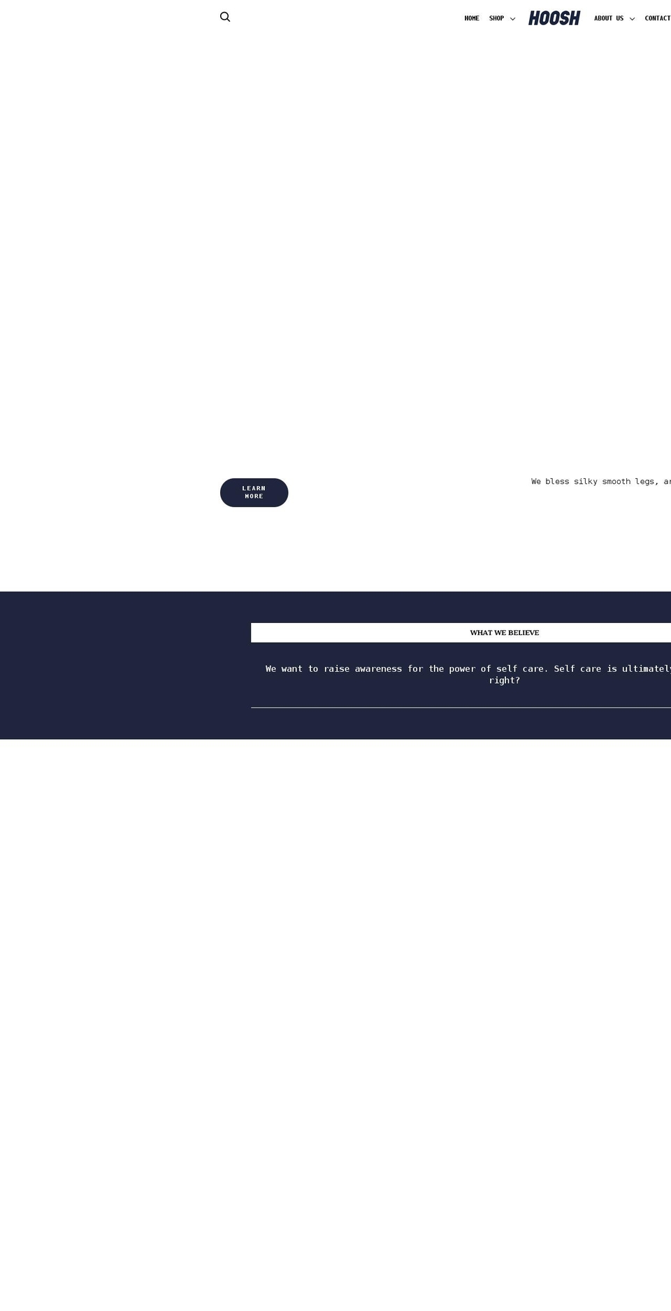 hoosh.uk shopify website screenshot