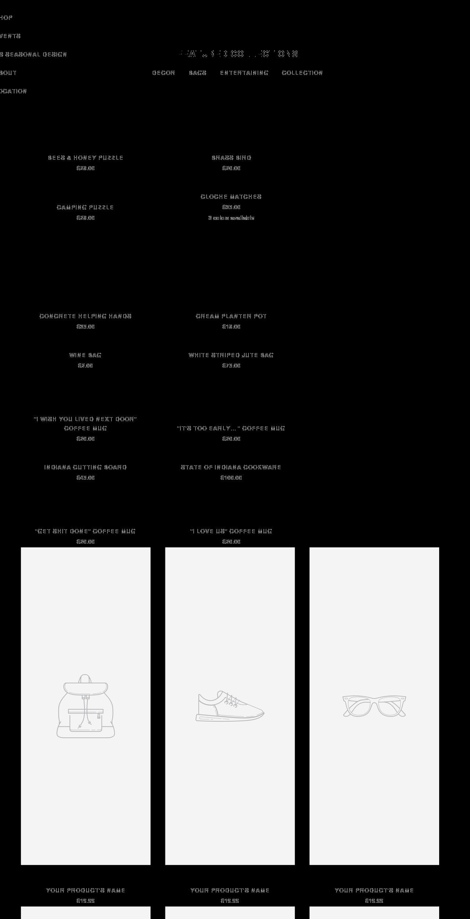 hoosiersister.com shopify website screenshot