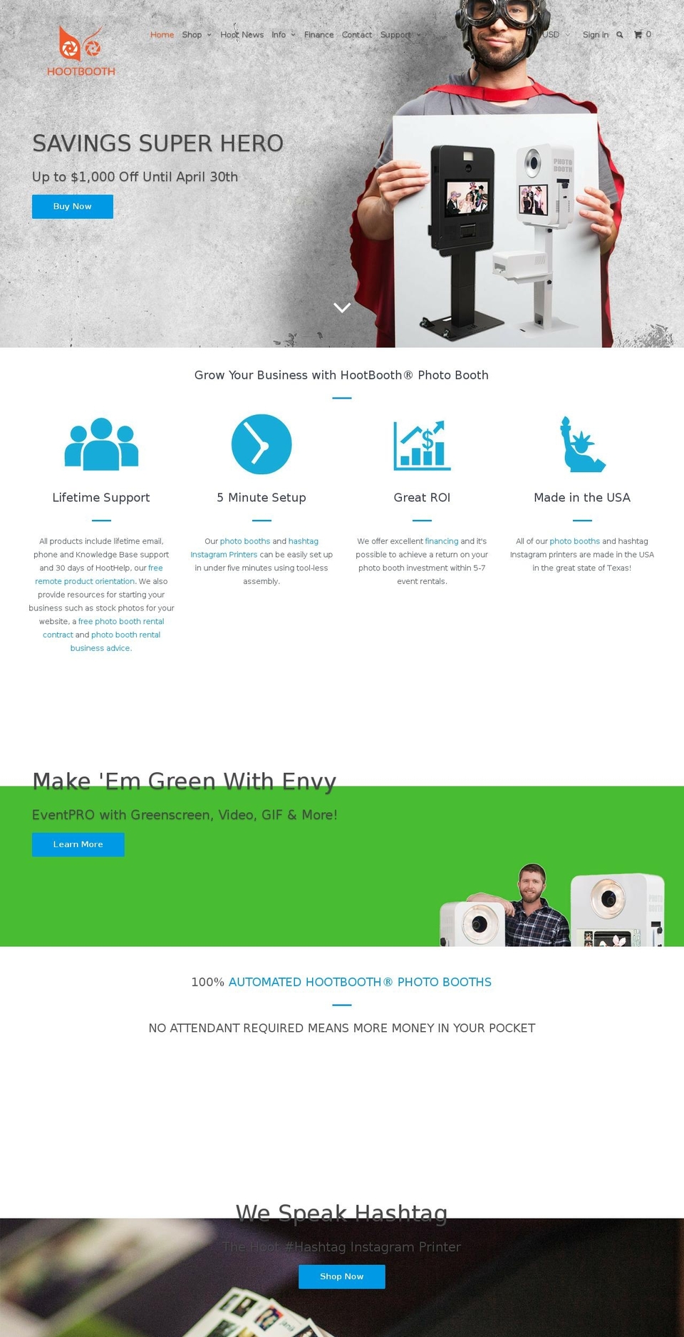 turbo Shopify theme site example hootboothphotobooth.com