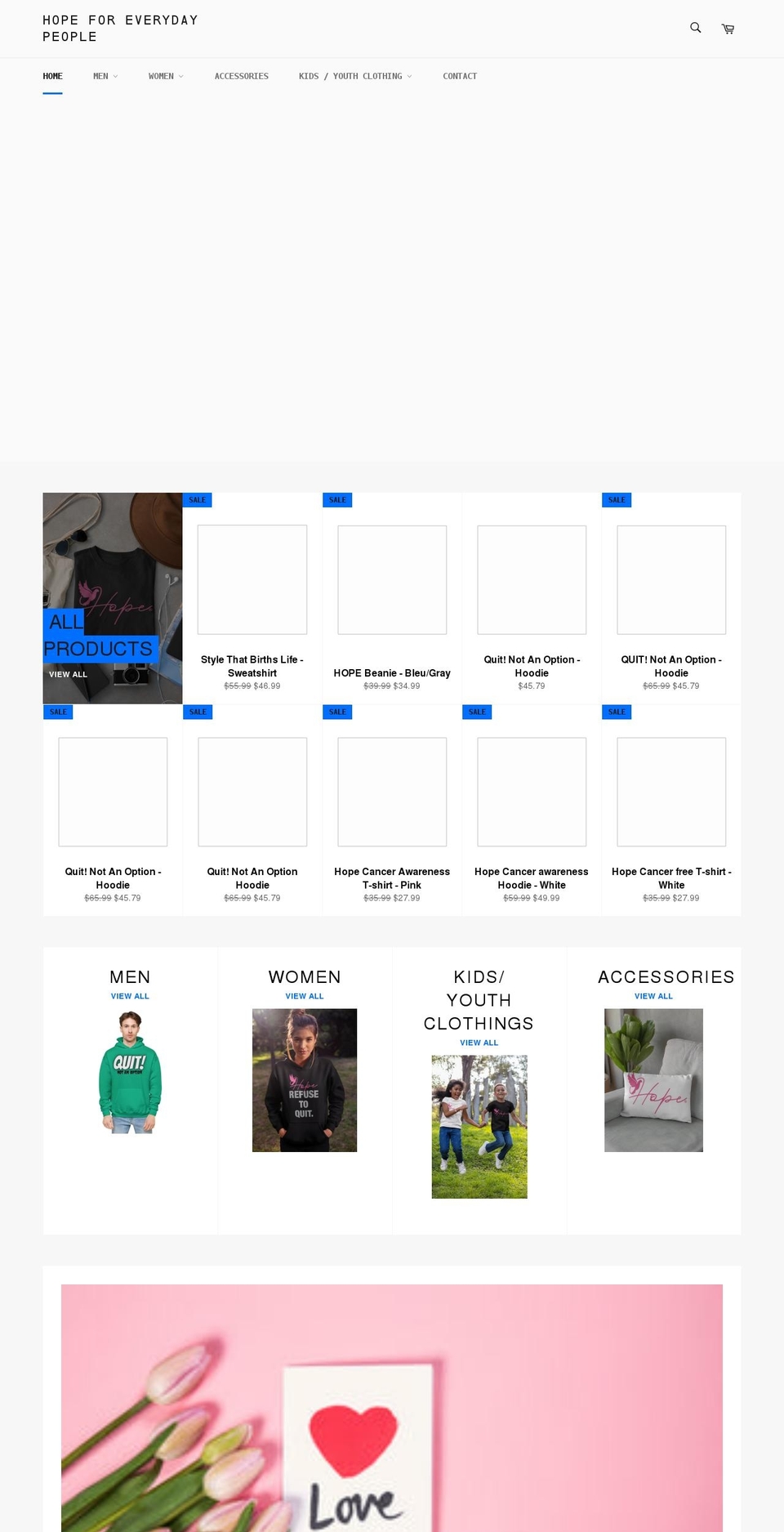 hopeforeverydaypeople.com shopify website screenshot