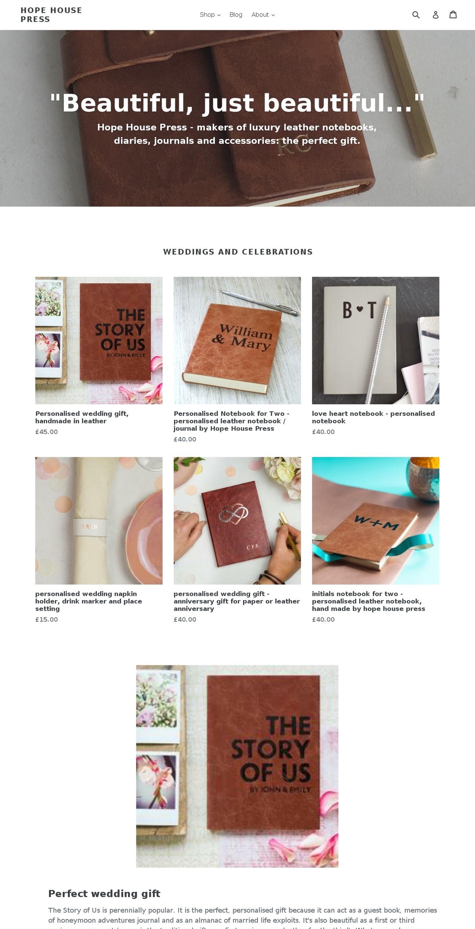 hopehousepress.com shopify website screenshot