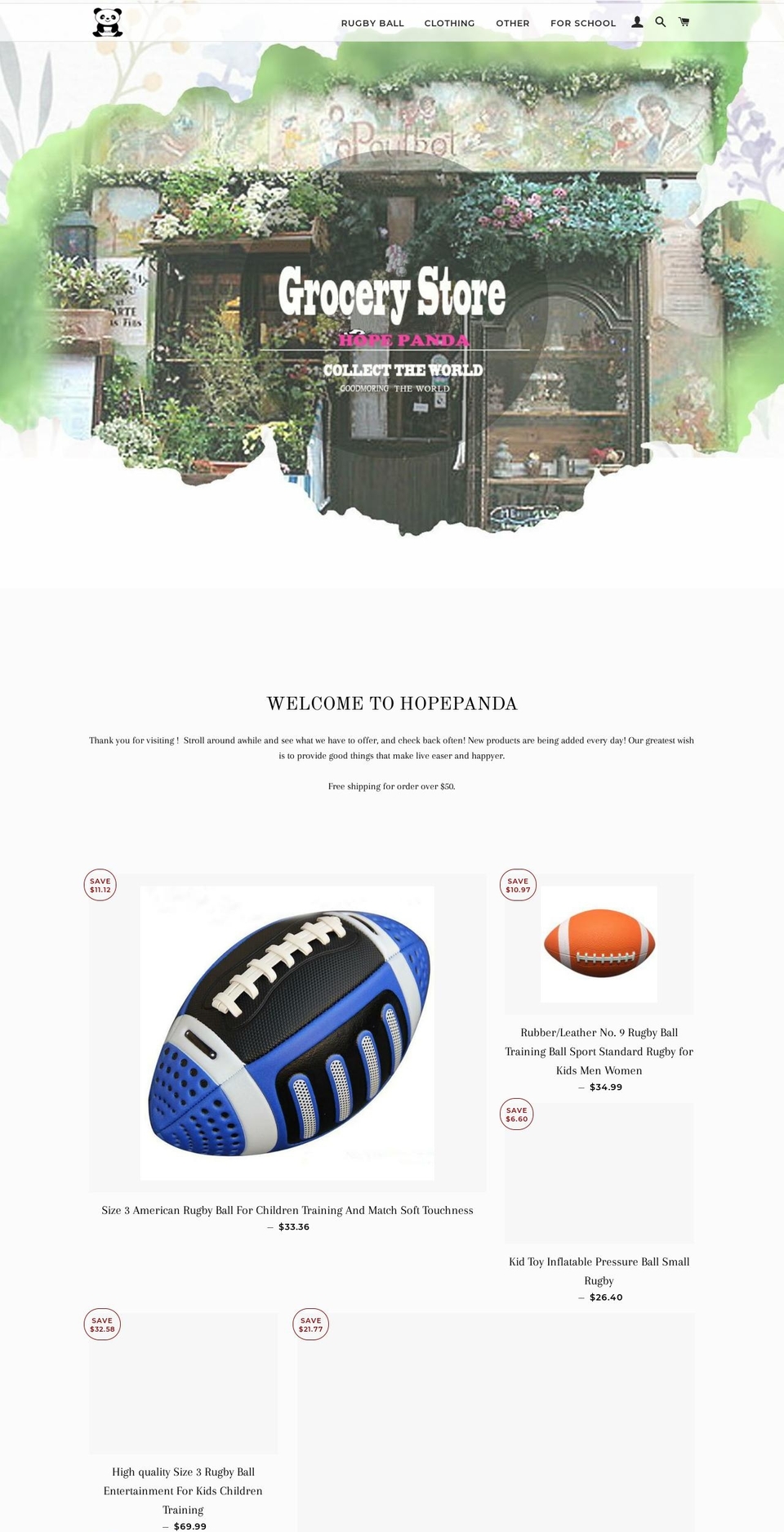 hopepanda.com — Shopify storefront screenshot