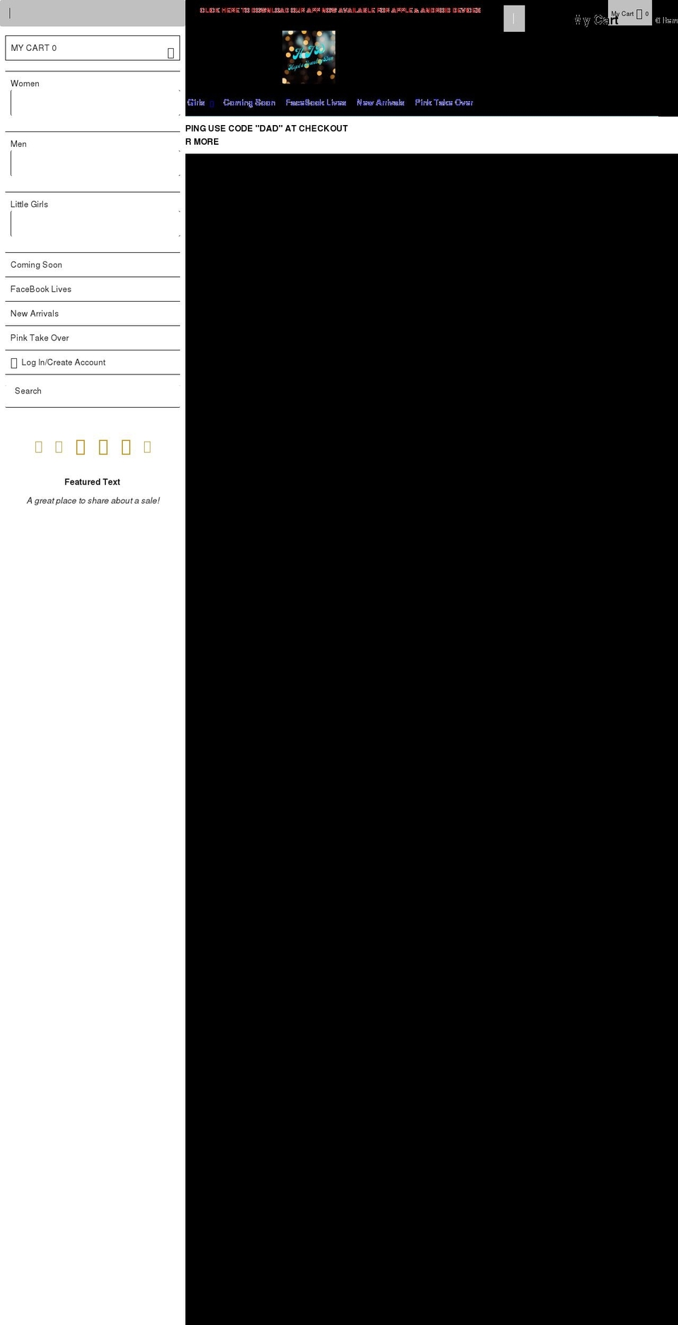 hopesjewelryden.com shopify website screenshot